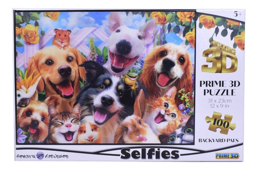 Puzzle Rompecabezas Prime 3d Selfie Perros Y Gatos 100 Pzs