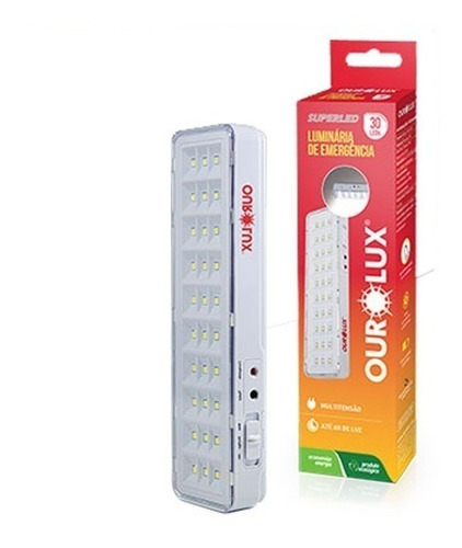 Luminaria Luz De Emergencia 30 Leds 2w Ourolux