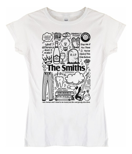 Polera Mujer The Smiths Band Songs Pop Abominatron