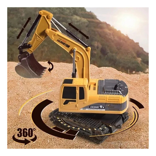 Excavadora Eléctrica Con Control Remoto Lazhu Mini De 6