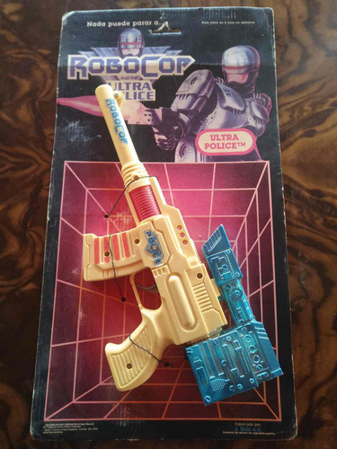 Antiguo Juguete Fusil Con Luz,de Robocop Año 1988 (Usado)