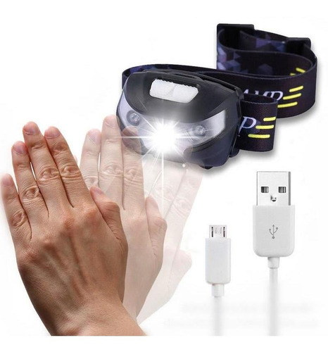 Led De La Lámpara De Cabeza Del Cuerpo Del Sensor De Movimi