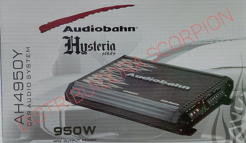 Amplificador Fuente Audiobahn 950w 4 Canales Series Hysteria