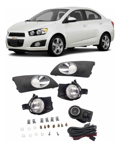 Faros Niebla Sonic 2012 2013 2014 2015 2016 Kit Comple Lujo