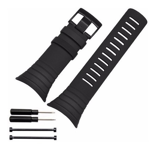 Pulseira Borracha Preto Suunto Core + Chave E Parafusos