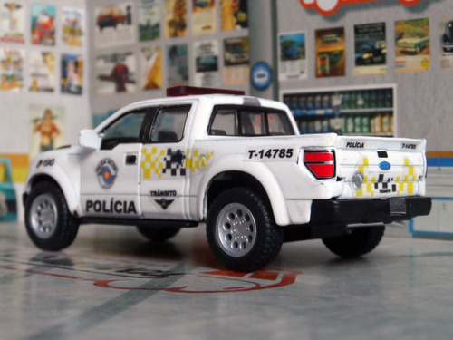 Miniatura Picape Trânsito Polícia Militar Pm Sp Viatura