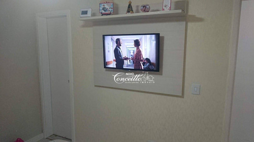 Imagem 3 de 25 de Linda Cobertura De 136 Metros Semi Mobiliada Com 03 Dormitorios E 01 Suíte Com 01 Vaga De Garagem No Parque São Vicente - Mauá - Co0148