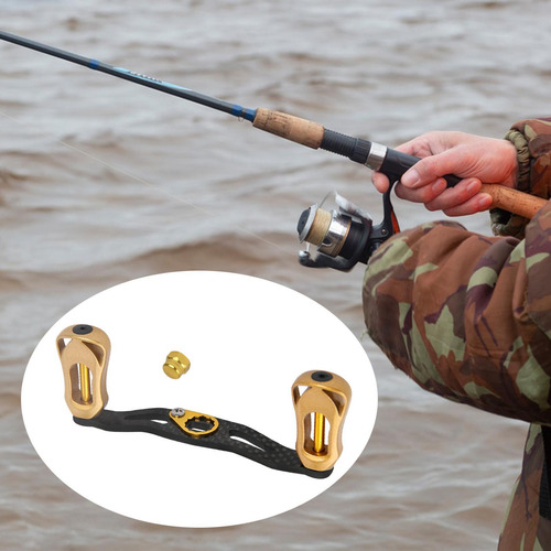 Carretel De Pesca Com Cabo Elétrico, Acessórios De Dourado