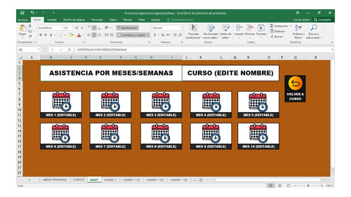 Excel Para Control De Asistencias De Estudiantes 2024