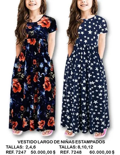 Vestidos para niñas largos casuales cheap
