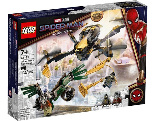 Imagem 1 de 9 de Lego Marvel - Duelo De Drones Do Homem-aranha 198pçs - 76195