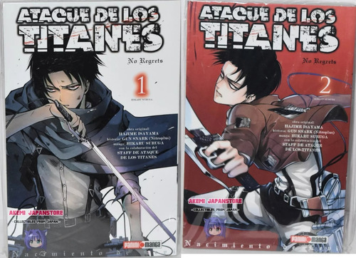 Ataque De Los Titanes No Regrets - Pack - Panini - Manga
