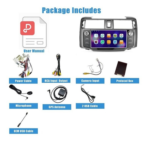 Imagen 4 de 7 de Pantalla Reproductor Android Tesla Para 4runner 2010 - 2019