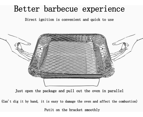 Parrilla Desechable Para Barbacoa, Libre De Humo, Para Pícni