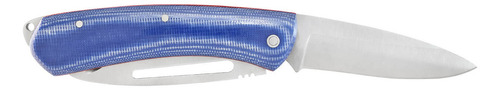Navaja Rescate, 392-r, Acero Inoxidable, Dureza An58, 392-r Color Azul Marino
