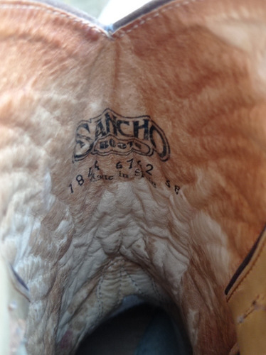 Botas Vaqueras Texanas Marca Sancho Españolas Cuero Magma (Usado)