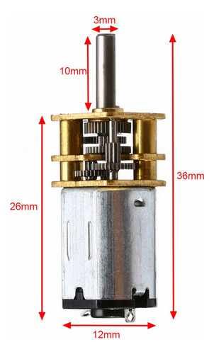 Motor De La Caja De Engranajes De Alto Par 50 Rpm