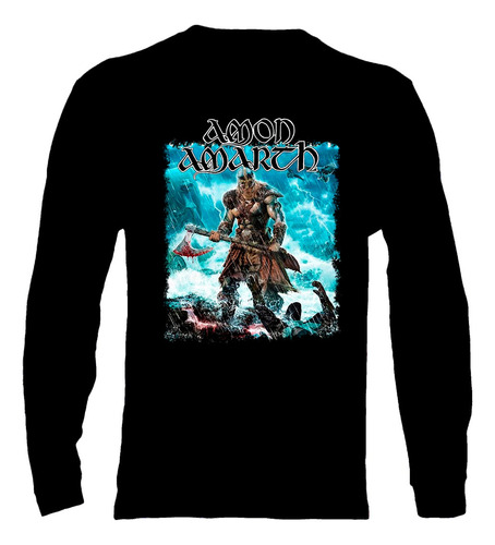 Polera Manga Larga Amon Amarth - Ver 12 - Jomsviking