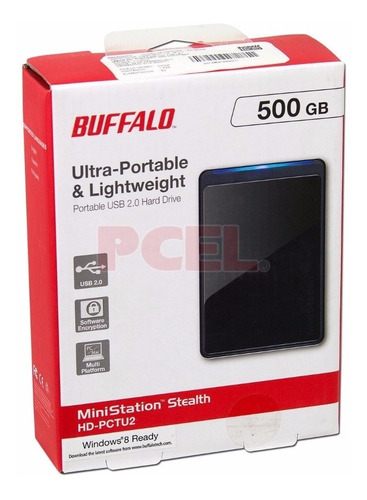 Búfalo Disco Duro Externo 500gb Stealth Hd-pct500u2/b