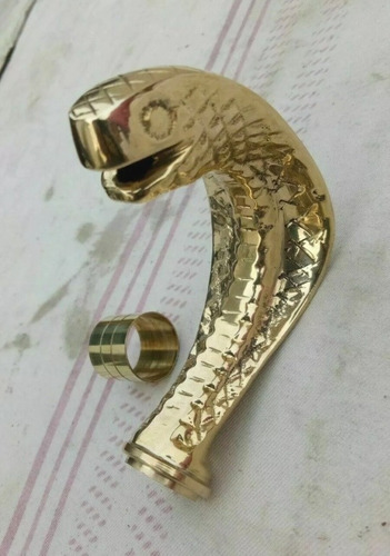 Bastón De Mango De Serpiente, Hecho A Mano Y De Diseñador