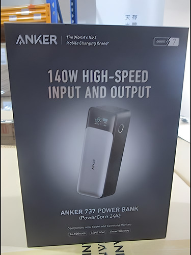 Anker Power Bank 24,000mah 3 Puertos 140w Pantalla Digital