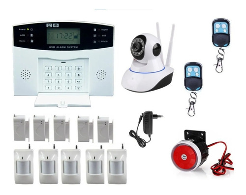 Alarma Gsm Inalámbrica Casa 10 Sensores+camara Ip/ultrasmart
