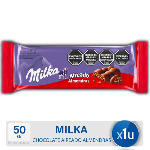 Chocolate Negro Milka Leger Almendrado Aireado