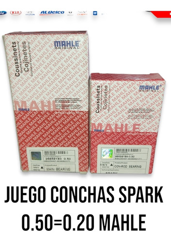 Conchas Biela+bancada Spark 0.20=0.50 Mahle