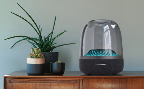 Parlante Harman Kardon Aura Studio 4 130w Sonido 360 Luz Led