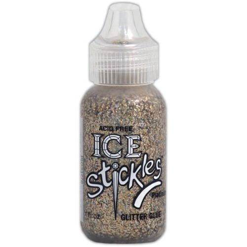 Isg33776 Ice Stickles Glitter Glue, 1 Oz, Platino