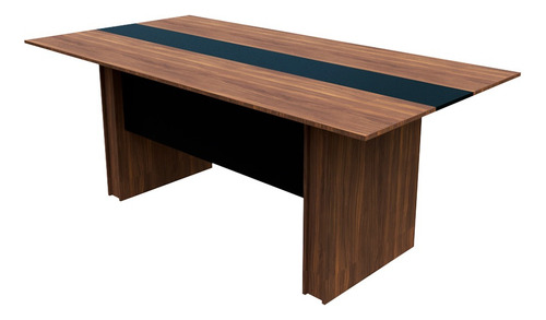 Mesa Para Sala De Juntas Decomobil Mesa De Reuniones Nogal Neo - Negro Mate