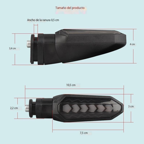 Luces Indicadoras De Giroaptas Lámpara De Flujo 12v