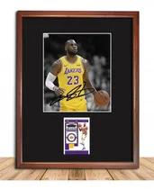 Comprar Cuadro Lebron James La Lakers Foto Con Firma Y Season Pass  