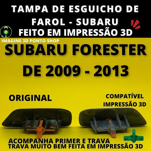 Imagem 5 de 6 de Com Trava Tampa Lavador Farol Subaru Forester 09 - 13