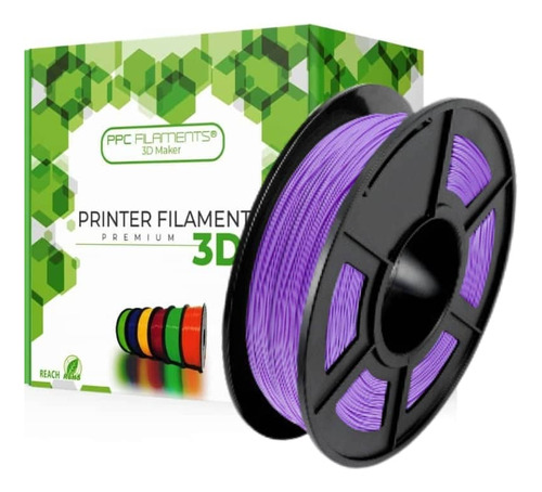 Filamentos Petg Ppc 1kg 1.75mm Morado Transparente