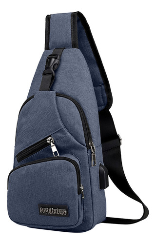 Mochila Bandolera Con Correa Y Orificio Usb Con Auriculares