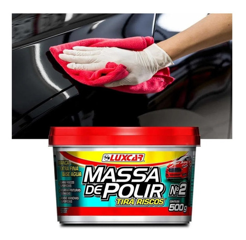 Imagem 2 de 2 de Massa Polir Tira Riscos Carros Polimento N02 Extra Fina 500g