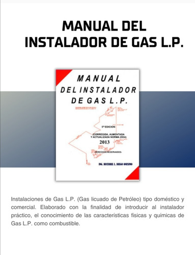 Manual Del Instalador De Gas L. P.