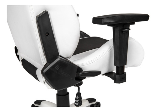 Imagen 5 de 8 de Silla de escritorio Akracing Arctica gamer ergonómica blanca, negra y roja con tapizado de cuero sintético
