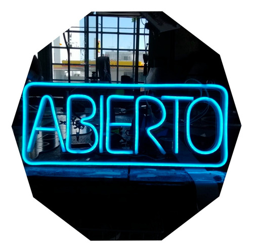 Cartel Abierto En Neón Led / Deco  / Luminoso / Comercios