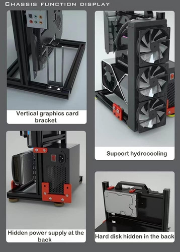 Banco De Prueba De Pc Case De Computadora De Aire Abierto It