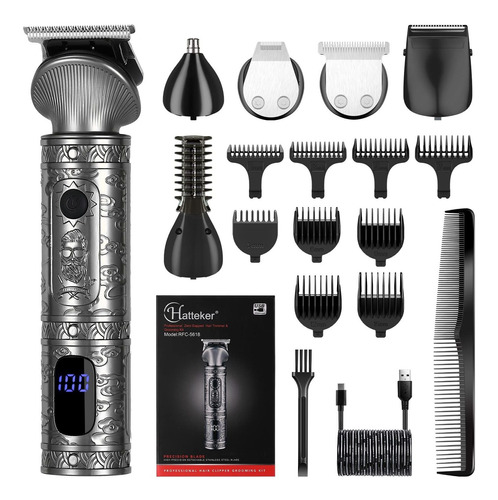 Hatteker Kit De Recortadora De Barba Para Hombres, Cortadora