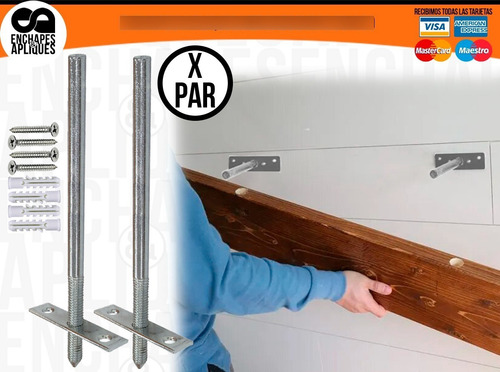 Imagen 5 de 5 de Soporte Oculto Repisa Invisible Flotante 15cm (iva Incluido)