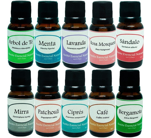 Aceites Esenciales Para Difusor 10 Frascos A Aromater