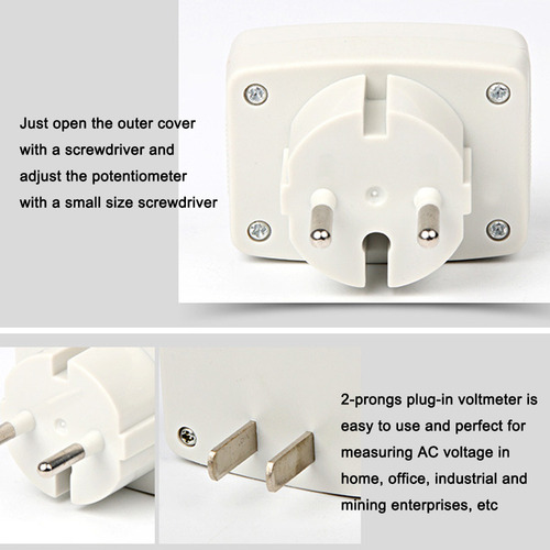 1 Medidor Eléctrico Voltaje Lcd 110v 220v Ac 80-300v Plug