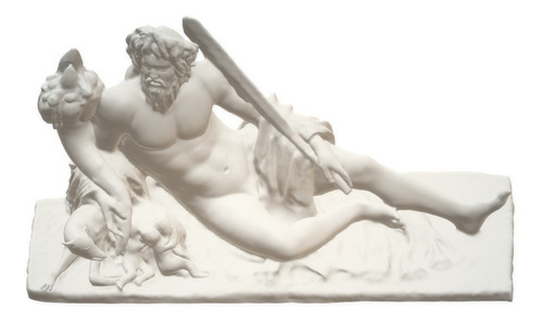 El Tíber En El Louvre Escultura Decorativa Impresión 3d