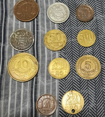 Monedas Antiguas De Chile