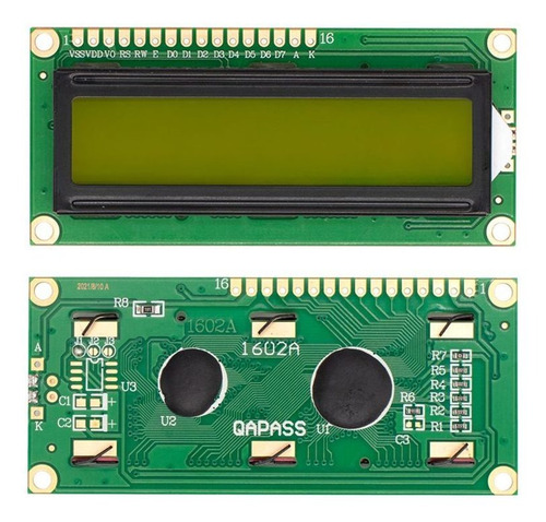Display Lcd 16x2 Con Fondo Amarillo