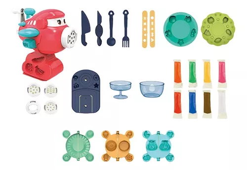 Plastilina con accesorios para niños, 27 juegos de herramientas