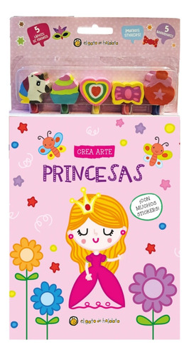 Lápices, Borradores Y Stickers Princesas, De El Gato De Hojalata. Editorial Editorial Guadal S.a., Edición 1 En Español